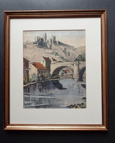 Old watercolour painting - watercolour,