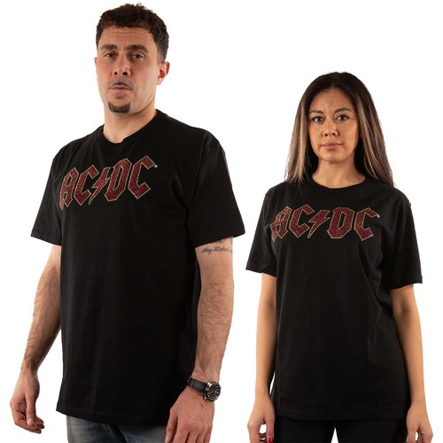 Embellished t shirt - ac/dc, t-shirt