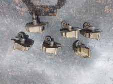 brass furniture claw type castors set of six