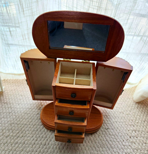 Large wooden jewellery cabinet - large,