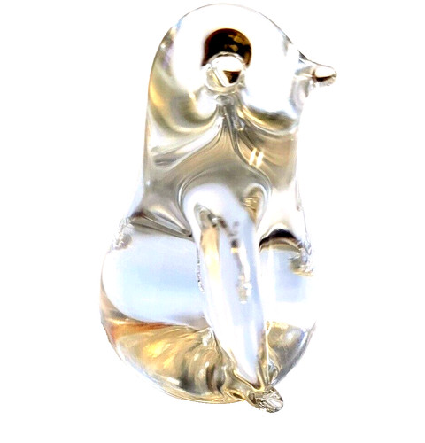 Blown crystal glass penguin - blown, by