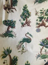 Vintage G P & J Baker ‘Oberon’ Curtains W102” D58” Unlined