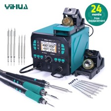 YIHUA 992D-II High-Precision Hot Air Gun C210/C245 Soldering Iron Station Kit