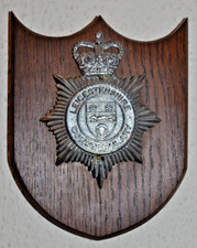 Leicestershire Constabulary plaque shield crest Police