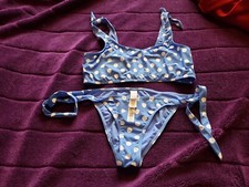 PRIMARK BLUE/WHITE POLKADOT