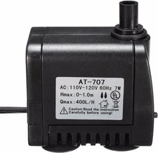 MASUNN AC 110V-120V 400L/H Small Submersible Water Pump Fountain Pond Fish... 