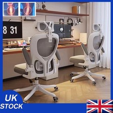 Mesh Office Chair Ergonomic 360° Swivel Lift Computer Desk Adjustable Height  UK