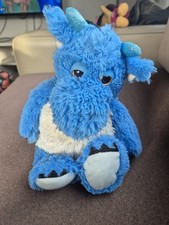MINI BLUE DRAGON WARMIES MICROWAVABLE SOFT PLUSH BEANIE TOY TEDDY LAVENDER