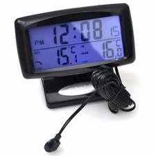3in1 Car Digital LCD Clock