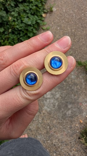 Vintage goldtone men round - vintage,