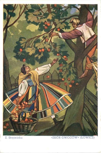 Artist postcard stryjenska - postcard,
