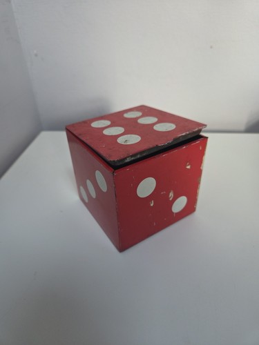 Holland toffee red dice tin - holland's,