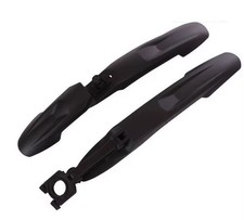 Cycle Bike Fender Mudguard Adjustable Front And Rear Set Black 26” 27.5” 29”