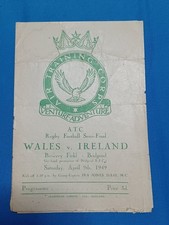Vintage Rugby Programme Air