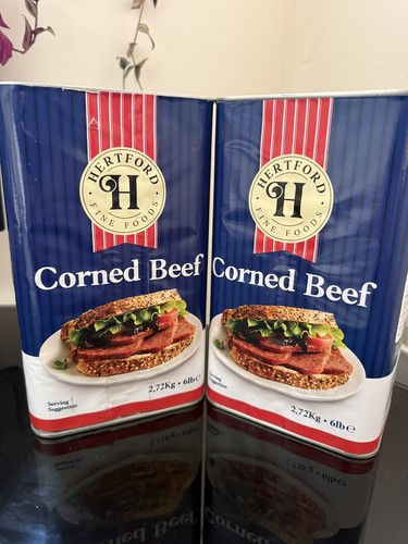Corned beef 72kg tin - corned, 2.72kg