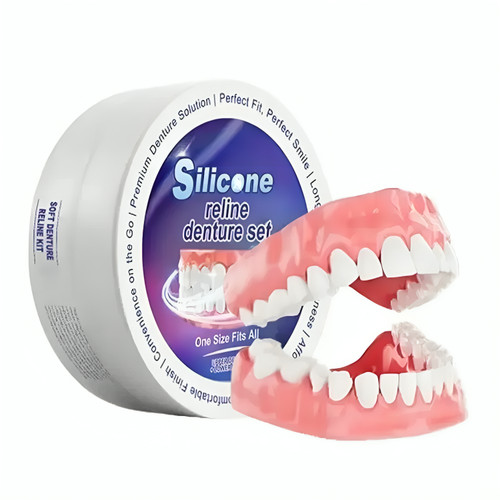 Silicone denture set for - denture,