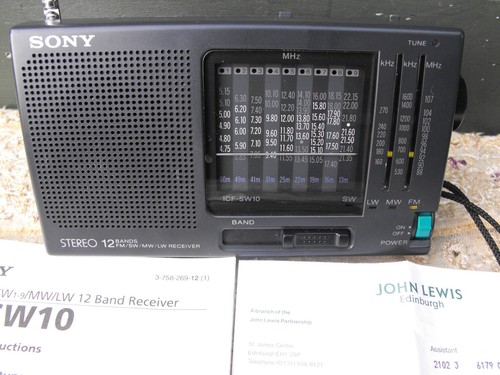 Sony icf sw10 band portable - sony, icf-sw10