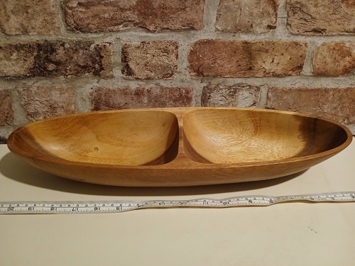Long wooden section bowl - long,