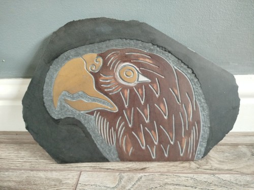Reg beach slate carving eagle - reg,