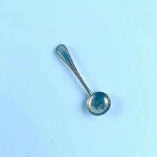 Antique silver salt spoon