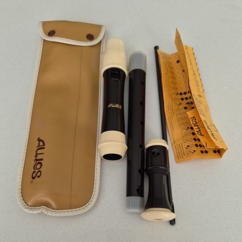Aulos treble recorder - , with