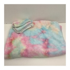 Dunelm Single Duvet Cover Set 100% Polyester Pastel Tie Dye 135 X 200 Cm Bedding