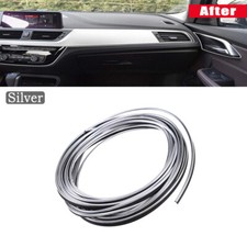 5M Silver Car SUV Strip Trim Line Decal Interior Door Moulding PVC Tool Deco PVC