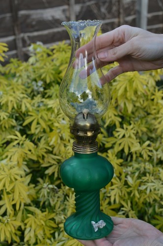 Vintage unused green glass - vintage,