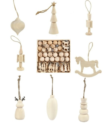 Christmas ornaments wooden - christmas,