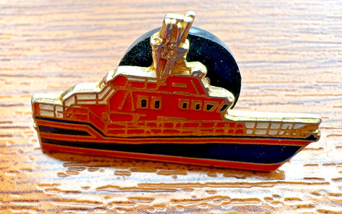 Vintage enamel lifeboat - vintage, rescue