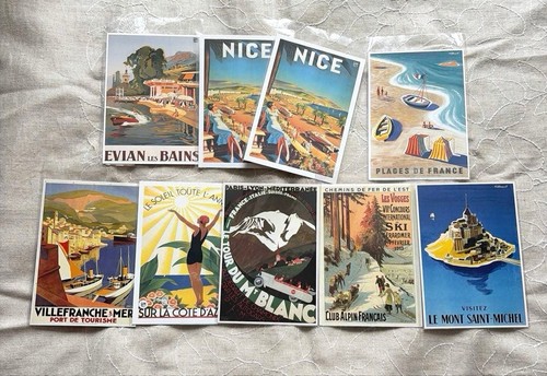 French vintage style postcard