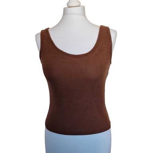 Prettylittlething brown ribbed - prettylittlething,