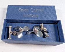 Simon Carter London Pewter Propeller Cufflinks Boxed