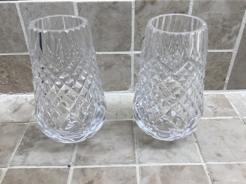 10cm high crystal cut glass - high,