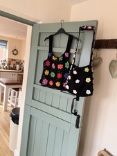 Zara Black Flower Crochet Knit