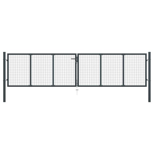 Mesh garden gate galvanised - garden,