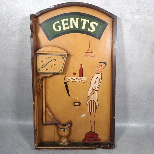 Vintage gents toilet sign - vintage, pub