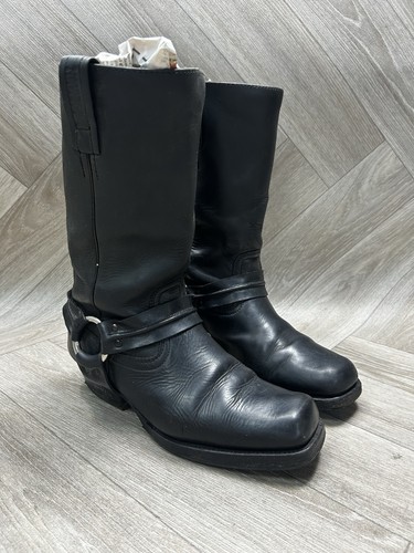 Loblan black leather cowboy - loblan,