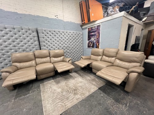 Dfs real leather sofa set - dfs,