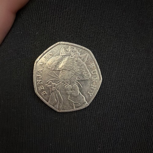 2017 50p coin benjamin - coin,