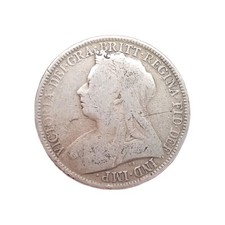 1901 Queen Victoria .925 Silver Florin Coin