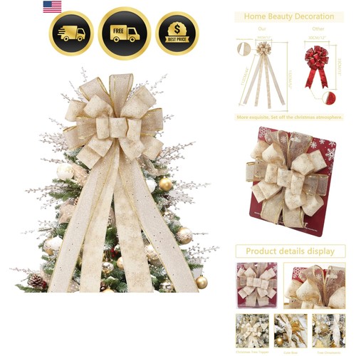 Christmas tree topper bow - topper,