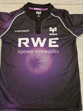 Ospreys  Rugby 2011/12   youths shirt size LB ptp 18 inch excon