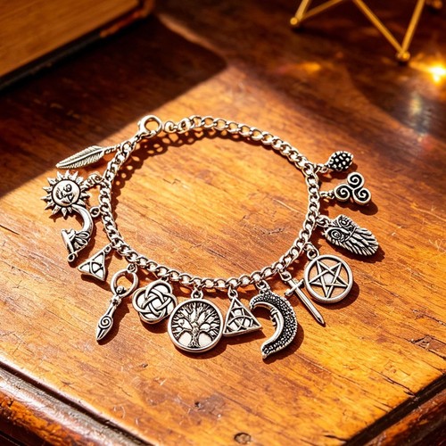 Witch charm bracelet - witch,