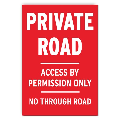 Private road access - road, by