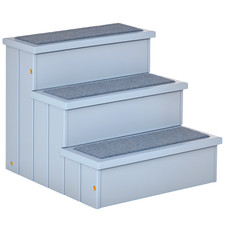 PawHut 3 Step Wooden Dog Steps