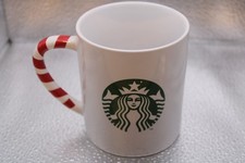 Starbucks Candy Cane Handle Mug Cup 2013 Christmas Coffee Tea Mug Cup VGC