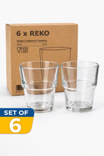 IKEA REKO Clear Glass Tumblers