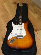 Left Handed 2015 Fender MIM Stratocaster Plus Top