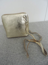 BORSE in PELLE Gold Coloured Leather Crossbody Bag - Thames Hospice